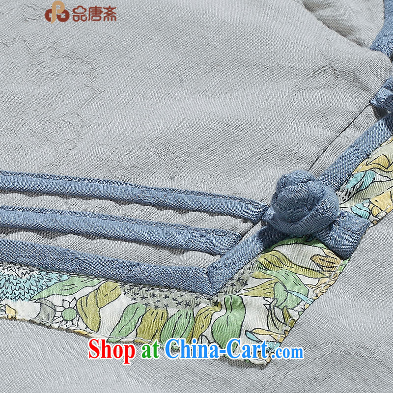 Mr Henry Tang, Id al-Fitr 2015 new spring and summer load original design Chinese improved the service units the commission National wind, sleeveless Tang with gray-blue XL, Tang id al-Fitr, shopping on the Internet