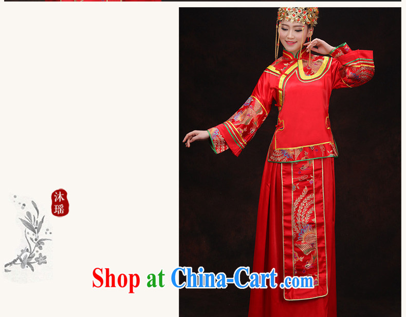 Mu Yao 2015 new show reel Kit 2 piece set long, long-sleeved toast Service Bridal before summer Grand Prix lightweight and comfortable pregnant women the Code Red Dragon Chinese use simple-soo and suitable for summer XL chest of more than 102 for pictures, price, brand platters! Elections are good character, the national distribution, so why buy now enjoy more preferential! Health