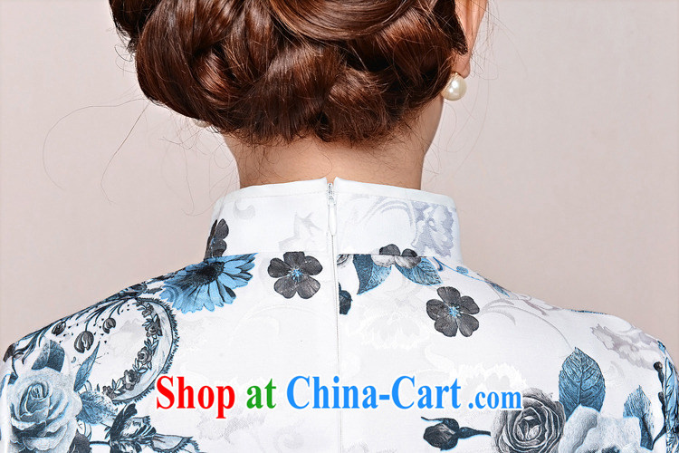 Air Shu Diane 2015 new suit Daily High jacquard cotton robes spring and summer retro fashion beauty dresses dresses women 1580 black collar, crane figure XXL pictures, price, brand platters! Elections are good character, the national distribution, so why buy now enjoy more preferential! Health