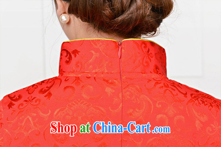 Air Shu Diane dresses 2015 new spring and summer with black on white jacquard cotton retro daily improved cheongsam dress style women 1582 red phoenix spend XXL pictures, price, brand platters! Elections are good character, the national distribution, so why buy now enjoy more preferential! Health