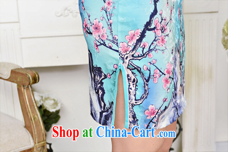 Air Shu Diane 2015 summer New Women Fashion dresses jacquard silk cotton dresses short dresses style low-power requirements 1587 outfit, the red plum figure XXL pictures, price, brand platters! Elections are good character, the national distribution, so why buy now enjoy more preferential! Health