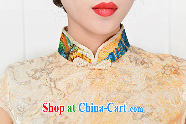 Air Shu Diane 2015 spring and summer new retro elegant qipao Korea jacquard silk cotton daily fashion improved cheongsam 1589 White Palace figure XXL pictures, price, brand platters! Elections are good character, the national distribution, so why buy now enjoy more preferential! Health