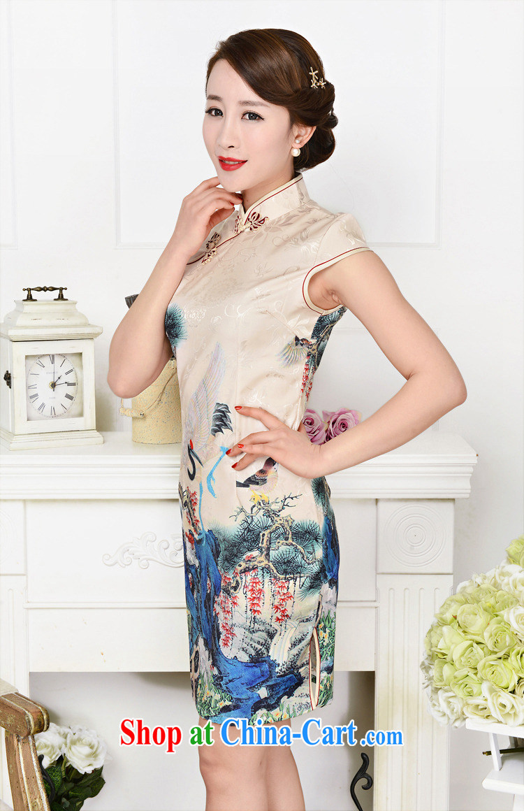 2015 summer New Women Fashion dresses jacquard silk cotton dresses short dresses style low-power requirements 1587 outfit, the red plum figure XXL pictures, price, brand platters! Elections are good character, the national distribution, so why buy now enjoy more preferential! Health
