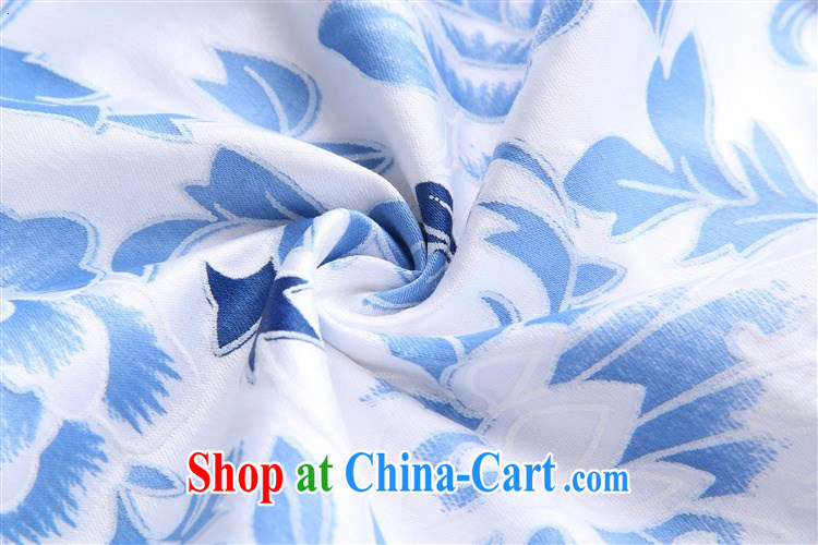 100 million Dollar City cheongsam dress 2015 new summer short cheongsam lady beauty with fancy packages and further dresses Ethnic Wind 6156 blue XXL pictures, price, brand platters! Elections are good character, the national distribution, so why buy now enjoy more preferential! Health