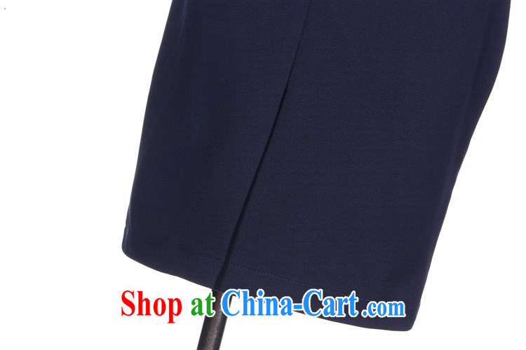 Constitution, a women's clothing cheongsam dress 2015 new summer short cheongsam lady cultivating further skirt with fancy packages and dress 6156 blue XXL pictures, price, brand platters! Elections are good character, the national distribution, so why buy now enjoy more preferential! Health