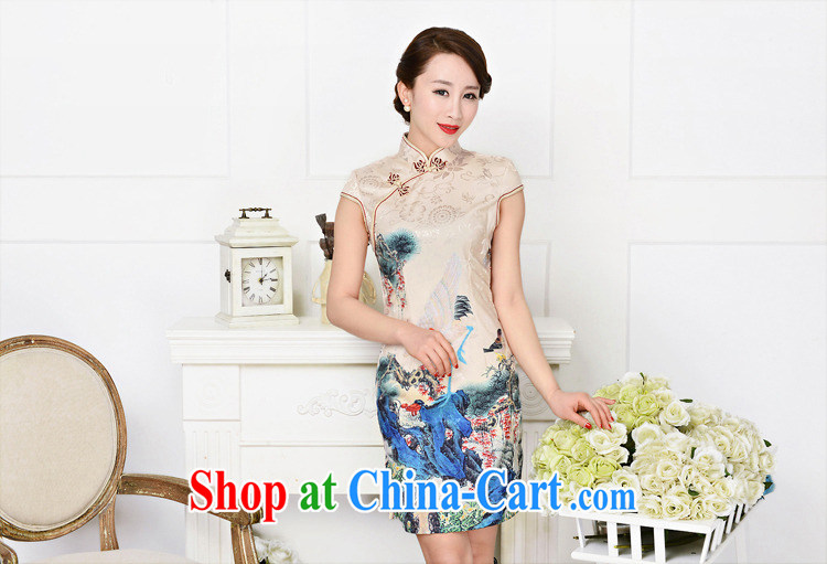 2015 summer New Women Fashion dresses jacquard silk cotton dresses short dresses style low-power requirements 1587 outfit, the red plum figure L pictures, price, brand platters! Elections are good character, the national distribution, so why buy now enjoy more preferential! Health
