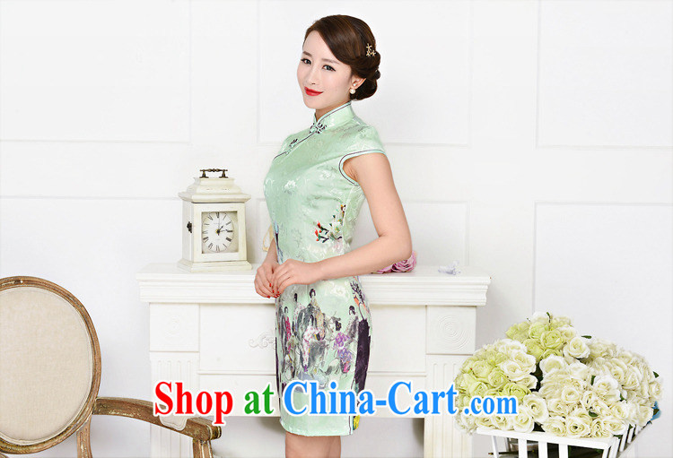 2015 summer New Women Fashion dresses jacquard silk cotton dresses short dresses style low-power requirements 1587 outfit, the red plum figure L pictures, price, brand platters! Elections are good character, the national distribution, so why buy now enjoy more preferential! Health