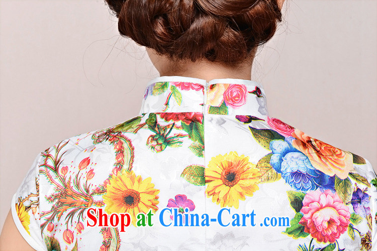 2015 new suit Daily High jacquard cotton robes spring and summer retro fashion beauty dresses dresses women 1580 Peony yellow sunflower flower XXL pictures, price, brand platters! Elections are good character, the national distribution, so why buy now enjoy more preferential! Health