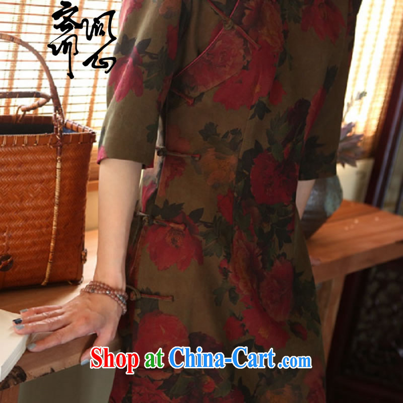 q heart Id al-Fitr (Yue heart health female new summer, fragrant cloud yarn-tie outfit, Chinese qipao for 1916 photo color manual customization, and asked a vegetarian, shopping on the Internet
