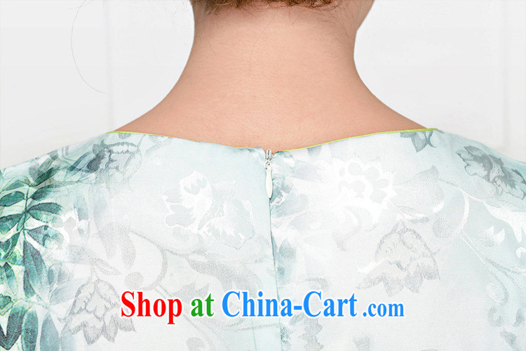 Arrogant summer season improved daily dresses female Chinese classical beauty stamp package and stylish dresses video thin dress pink Peony flowers XXL pictures, price, brand platters! Elections are good character, the national distribution, so why buy now enjoy more preferential! Health