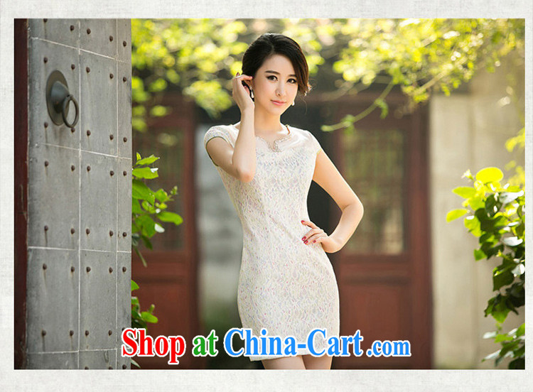 The cross-sectoral land Elizabeth Xuan new daily improved cheongsam dress flouncing lace cheongsam dress dress ZA L 029 light yellow 2XL pictures, price, brand platters! Elections are good character, the national distribution, so why buy now enjoy more preferential! Health