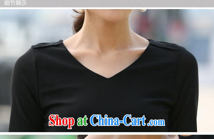 Ya-ting store 2015 spring new Korean Beauty larger female T-shirt V collar sexy back leather blossoms silk yarn solid T-shirt wine red XXL pictures, price, brand platters! Elections are good character, the national distribution, so why buy now enjoy more preferential! Health