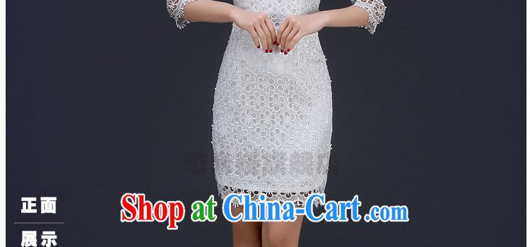 J. MIA dresses 2015 spring short white lace bows service bridal dresses serving toast wedding stylish evening dress white XXL pictures, price, brand platters! Elections are good character, the national distribution, so why buy now enjoy more preferential! Health