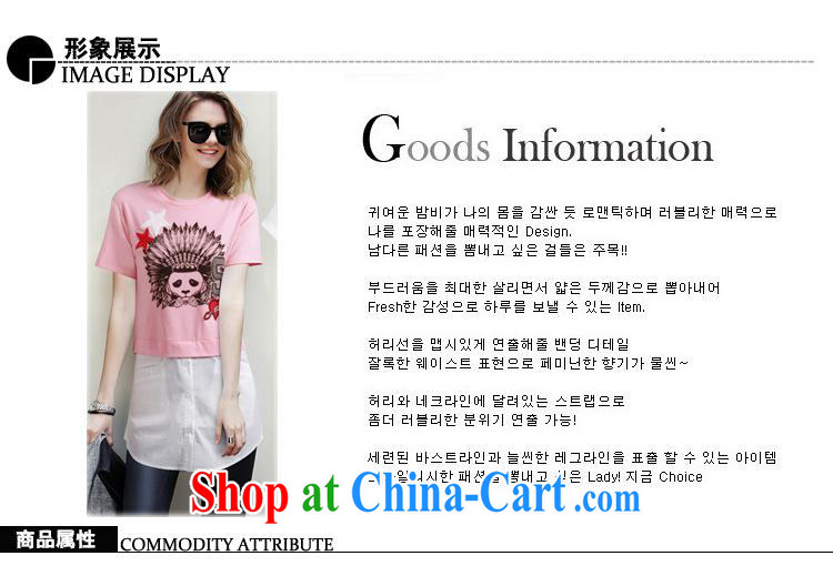 The European site 2015 summer women in Europe and the new round-collar short-sleeve Panda pattern, with spell spell color to T pension female pink L pictures, price, brand platters! Elections are good character, the national distribution, so why buy now enjoy more preferential! Health