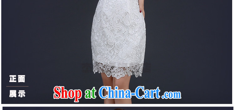 J. MIA spring 2015 new marriages toast clothing cheongsam white short, cultivating Chinese qipao dresses short dresses white XXL pictures, price, brand platters! Elections are good character, the national distribution, so why buy now enjoy more preferential! Health