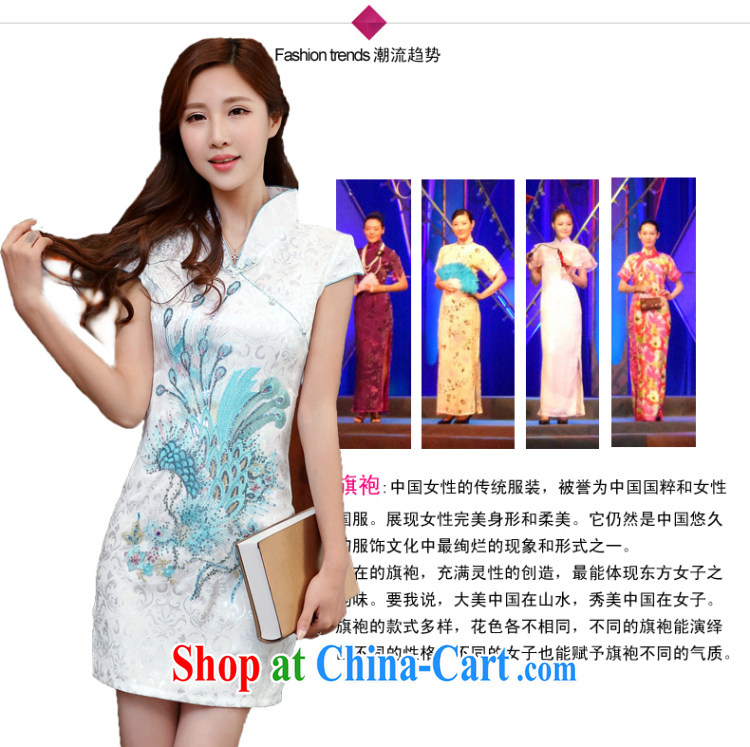 The Diane poetry 2015 new summer fine Phoenix jacquard ice silk and cotton robes temperament girls dresses bridal toast serving 983 Blue on white Phoenix figure XXL pictures, price, brand platters! Elections are good character, the national distribution, so why buy now enjoy more preferential! Health