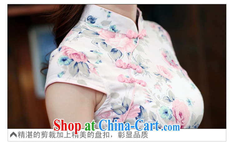 The Estee Lauder poetry 2015 new summer short-sleeved stamp duty dresses girls dresses low on the truck daily cheongsam dress 981 Heavenly Fragrance M pictures, price, brand platters! Elections are good character, the national distribution, so why buy now enjoy more preferential! Health