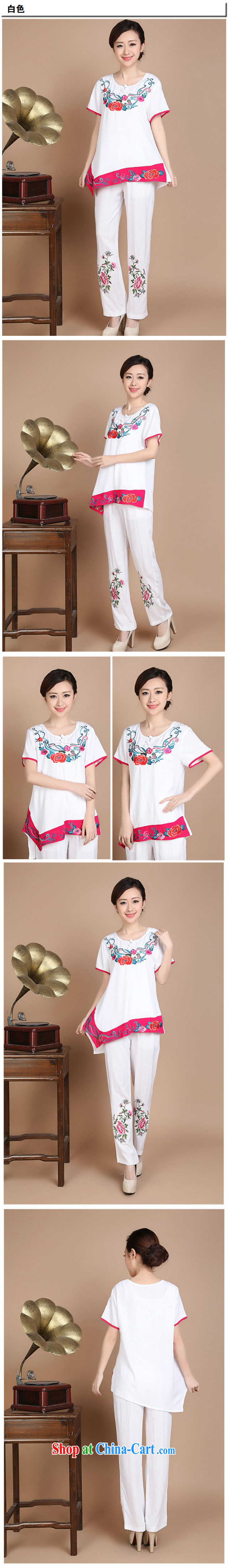 2015 summer beauty antique embroidered Chinese short-sleeved round neck with short, long, T-shirt B 920 black XXXL pictures, price, brand platters! Elections are good character, the national distribution, so why buy now enjoy more preferential! Health