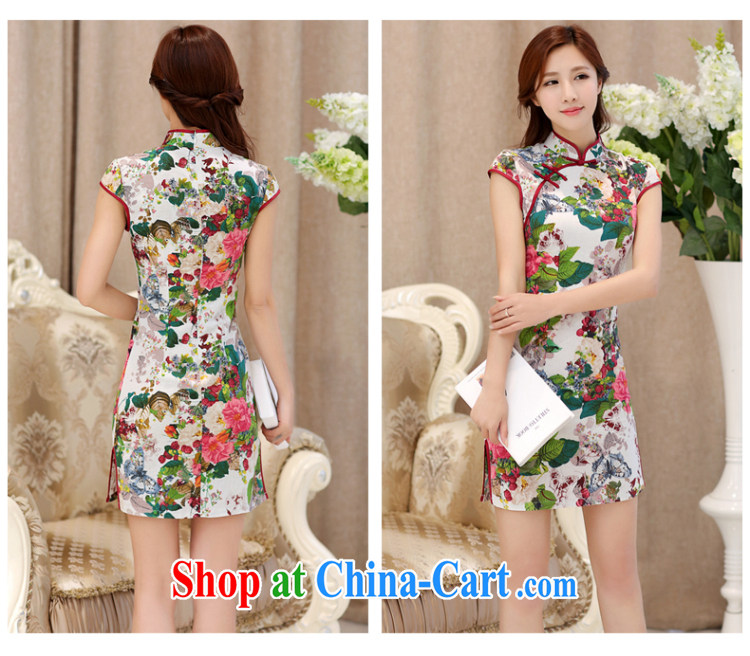 The Estee Lauder poetry 2015 new summer sense of short-sleeved stamp cheongsam stylish short-cultivating the forklift truck cheongsam dress 985 floral XXL (recommended for large size) pictures, price, brand platters! Elections are good character, the national distribution, so why buy now enjoy more preferential! Health