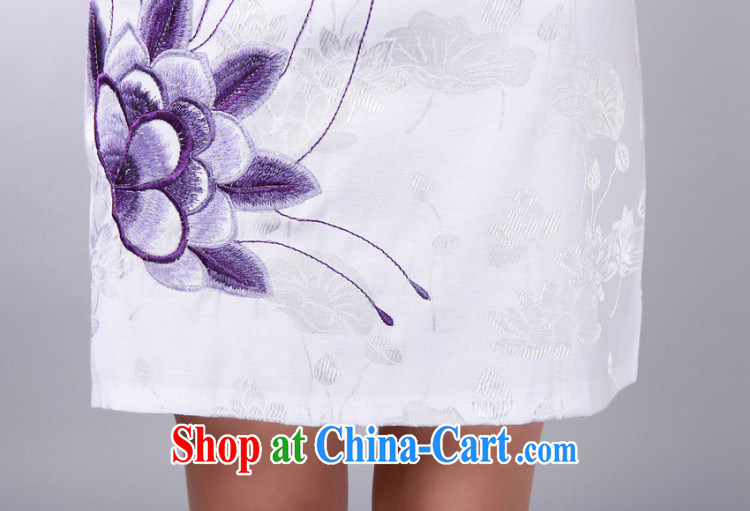 spend the summer dresses Chinese New female Chinese improved version, for pure cotton embroidered short dresses daily dress as color 2XL pictures, price, brand platters! Elections are good character, the national distribution, so why buy now enjoy more preferential! Health