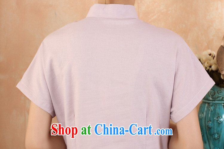 spend the summer new hand-painted cheongsam Chinese T-shirt cotton the larger Chinese female improved Han-chinese - 3 purple 4 XL pictures, price, brand platters! Elections are good character, the national distribution, so why buy now enjoy more preferential! Health