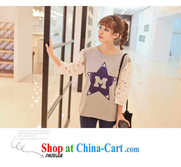 Black butterfly 2015 spring and summer new female Korean Version Stamp lace cuff in T-shirt girls T-shirt white XL pictures, price, brand platters! Elections are good character, the national distribution, so why buy now enjoy more preferential! Health