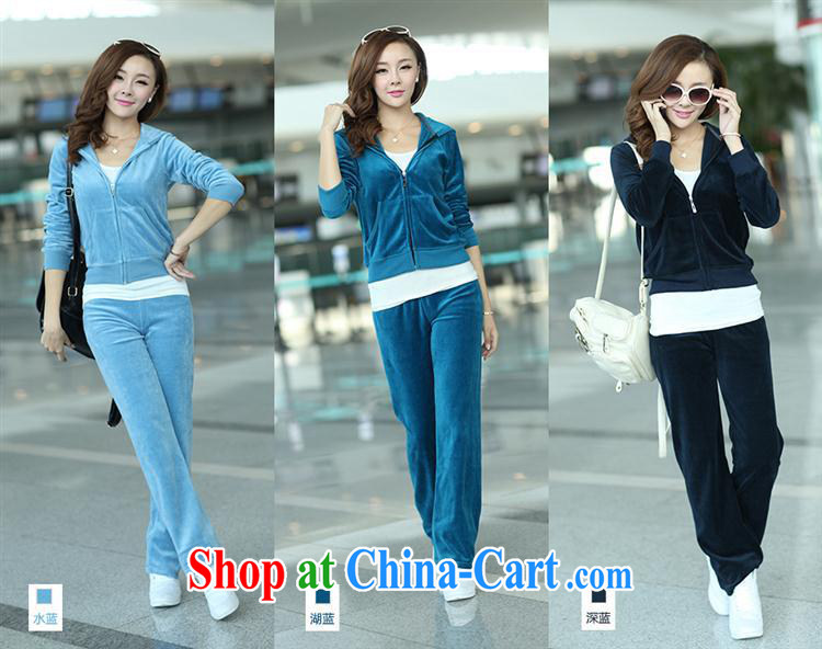Velvet Sport Kit spring Leisure package girls won gold velour large code sweater Kit pictures, price, brand platters! Elections are good character, the national distribution, so why buy now enjoy more preferential! Health