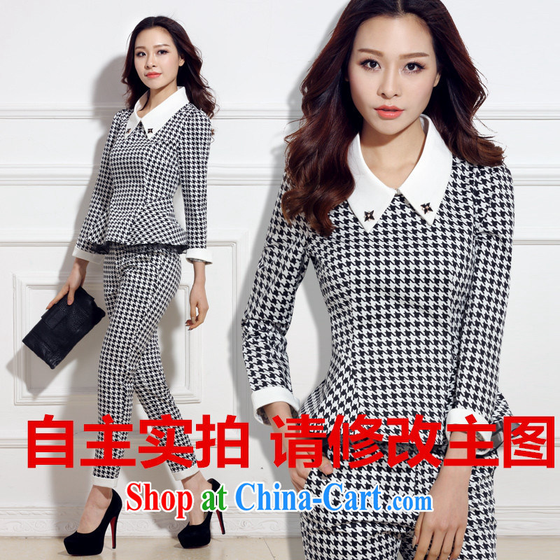 Qin Qing store 2015 spring new Korean female 1000 birds, 7 cuff two kits model features XXL, GENYARD, shopping on the Internet