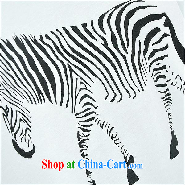 2015 new spring and summer Korean female 100 7 ground-cuff zebra pattern T shirts shoulder straps two sets of picture color XL pictures, price, brand platters! Elections are good character, the national distribution, so why buy now enjoy more preferential! Health