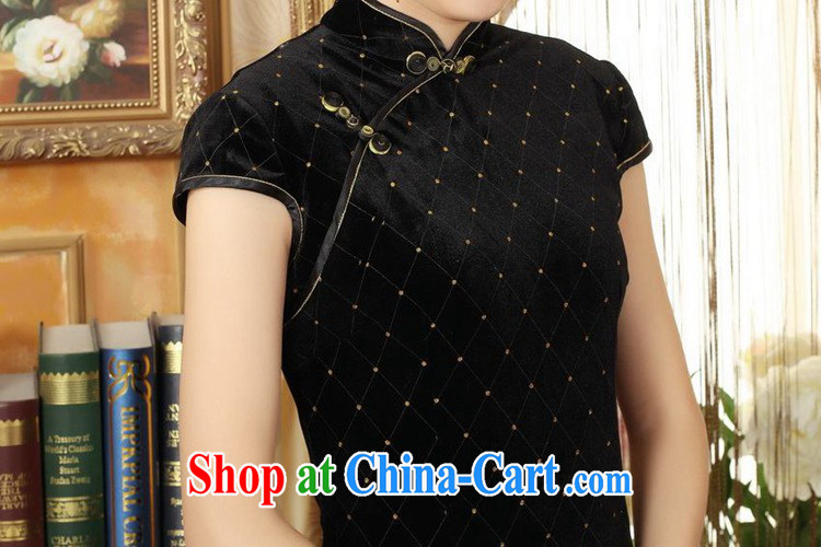According to fuser stylish new ladies retro improved Chinese qipao, for a tight Classic beauty for short Chinese qipao dress LGD/TD 0044 #black 2 XL pictures, price, brand platters! Elections are good character, the national distribution, so why buy now enjoy more preferential! Health
