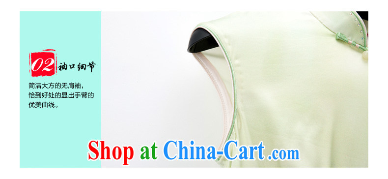 Wood is really the female 2015 spring and summer New Silk spring water and ink~ Lotus short flag classic qipao 21,851 15 green XXXL pictures, price, brand platters! Elections are good character, the national distribution, so why buy now enjoy more preferential! Health