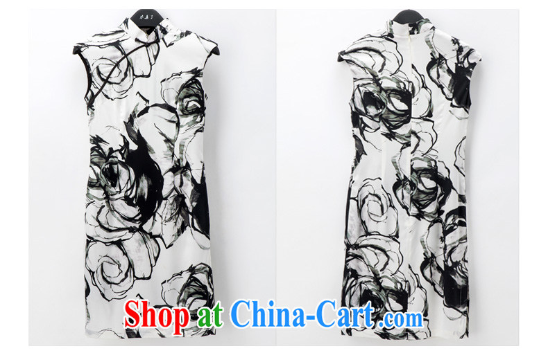Wood is really the female improved cheongsam dress 2015 new ink stretch Silk Cheongsam dress girls summer 32,311 03 cream XXL (A) pictures, price, brand platters! Elections are good character, the national distribution, so why buy now enjoy more preferential! Health