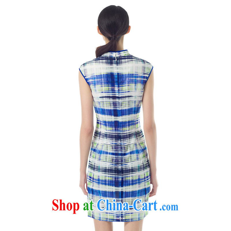 Wood is really the day-to-day retro improved cheongsam dress 2015 new, stylish Summer Snow woven dresses, dresses 42,813 11 light blue M, wood really has, on-line shopping