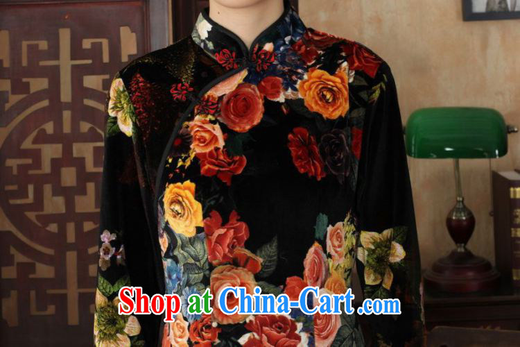 Under the fuser and stylish new female Chinese qipao stylish classic stretch gold velour poster 7 sub-cuff cultivating cheongsam dress LGD/TD #0040 figure 2 XL pictures, price, brand platters! Elections are good character, the national distribution, so why buy now enjoy more preferential! Health