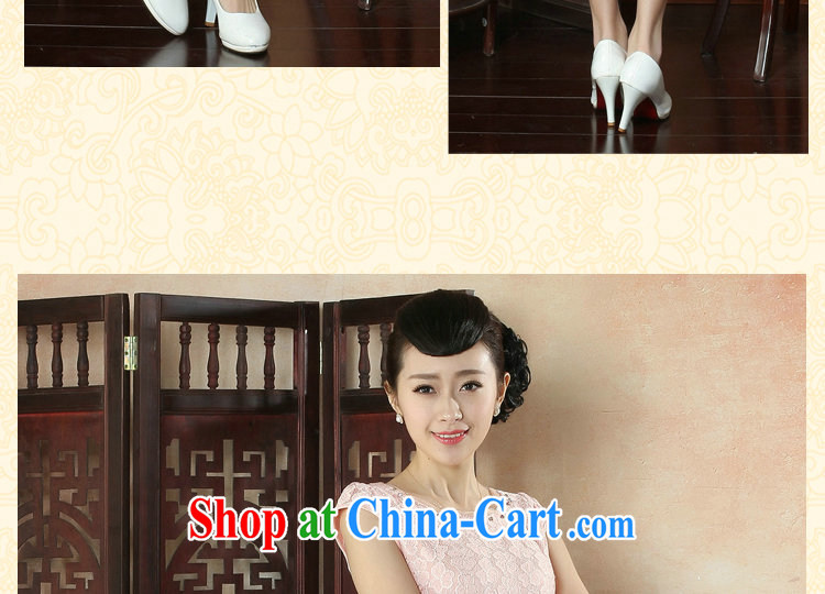 spend the summer improved stylish and elegant Chinese lace cheongsam dress lady round-collar style wedding dresses short dresses such as the color 2 XL pictures, price, brand platters! Elections are good character, the national distribution, so why buy now enjoy more preferential! Health