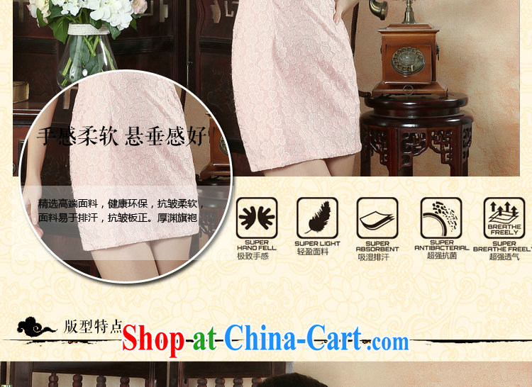 Dan smoke summer improved stylish and elegant Chinese lace cheongsam dress lady round-collar style dress short dresses such as the color 2 XL pictures, price, brand platters! Elections are good character, the national distribution, so why buy now enjoy more preferential! Health