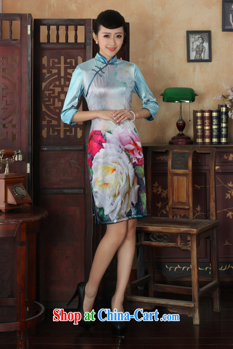 Under the fuser and stylish new ladies retro Ethnic Wind poster, Kim wool beauty 7 sub-cuff with Tang cheongsam dress LGD/TD #0030 figure 2 XL pictures, price, brand platters! Elections are good character, the national distribution, so why buy now enjoy more preferential! Health