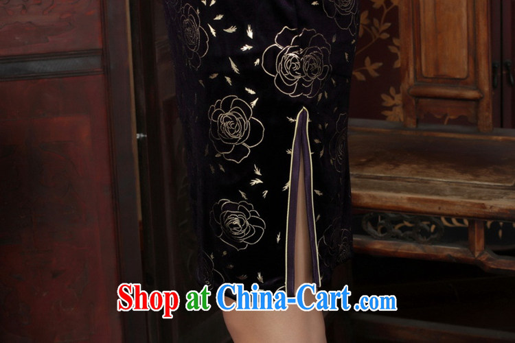Under the fuser and stylish new Ethnic Wind female Chinese qipao, scouring pads beauty 7 cuff cheongsam dress LGD/TD 0028 #3 XL pictures, price, brand platters! Elections are good character, the national distribution, so why buy now enjoy more preferential! Health