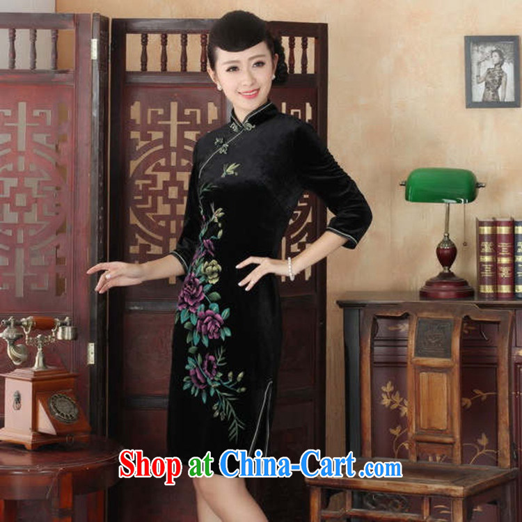 Under the fuser and stylish new female-stretch really scouring pads, for a tight 7 cultivating a cuff Chinese cheongsam dress LGD/TD 0026 #wine red 3 XL pictures, price, brand platters! Elections are good character, the national distribution, so why buy now enjoy more preferential! Health