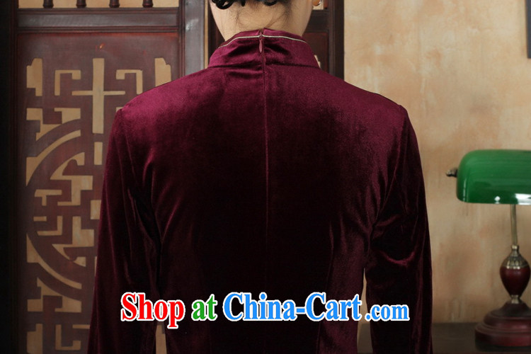 Under the fuser and stylish new female-stretch really scouring pads, for a tight 7 cultivating a cuff Chinese cheongsam dress LGD/TD 0026 #wine red 3 XL pictures, price, brand platters! Elections are good character, the national distribution, so why buy now enjoy more preferential! Health