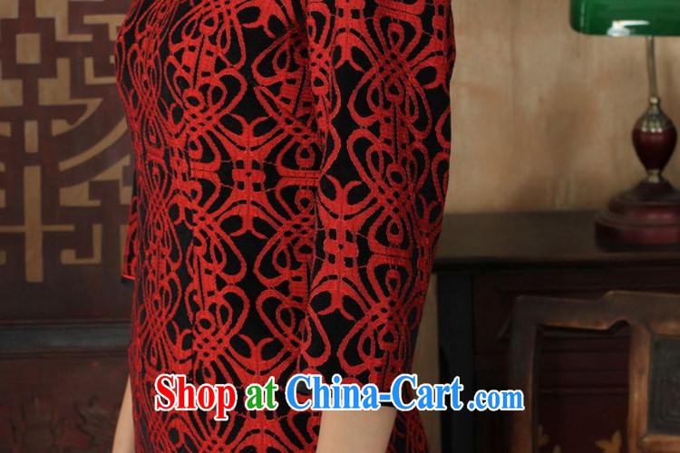 Under the fuser and stylish new ladies dresses Ethnic Wind lace gold velour 7 beauty cuff cheongsam dress LGD/TD 0025 #3 XL pictures, price, brand platters! Elections are good character, the national distribution, so why buy now enjoy more preferential! Health