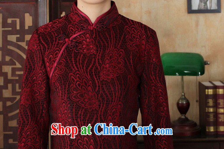 According to fuser Ethnic Wind and stylish new ladies dresses, for the hard-pressed lace gold velour cultivating 7 cuff cheongsam dress LGD 90/TD 0024 #3 XL pictures, price, brand platters! Elections are good character, the national distribution, so why buy now enjoy more preferential! Health