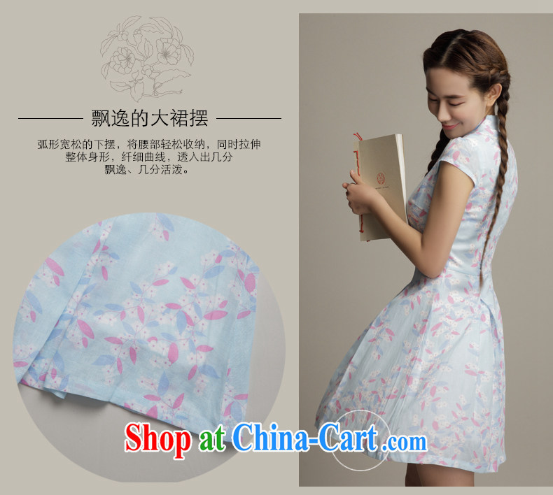 Bong-amphibious Ori-cycle sleek improved cheongsam dress 2015 summer retro, for small fresh cheongsam dress DQ 1594 light pink XXL pictures, price, brand platters! Elections are good character, the national distribution, so why buy now enjoy more preferential! Health
