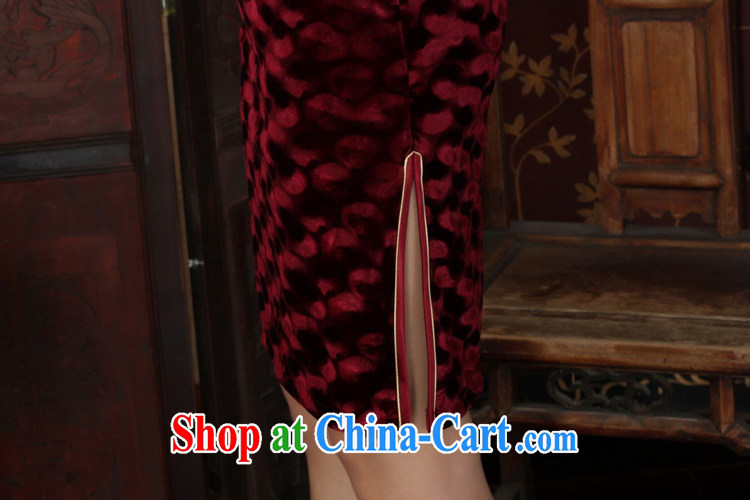 Under the fuser and stylish new female Ethnic Wind improved daily Chinese qipao, scouring pads Sau San 7 sub-cuff with Tang cheongsam dress LGD/TD 0018 #wine red 3 XL pictures, price, brand platters! Elections are good character, the national distribution, so why buy now enjoy more preferential! Health