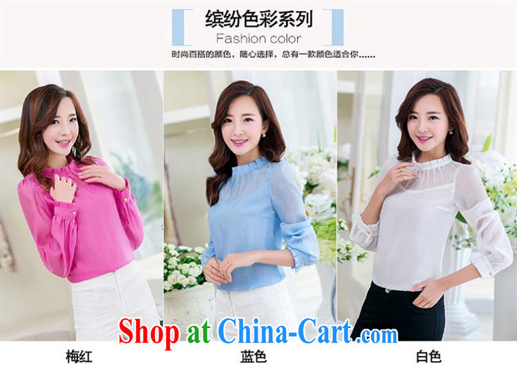 2015 spring and summer new female Korean East Gate stacks for solid color and snow-woven solid shirt ladies wholesale light blue XL pictures, price, brand platters! Elections are good character, the national distribution, so why buy now enjoy more preferential! Health
