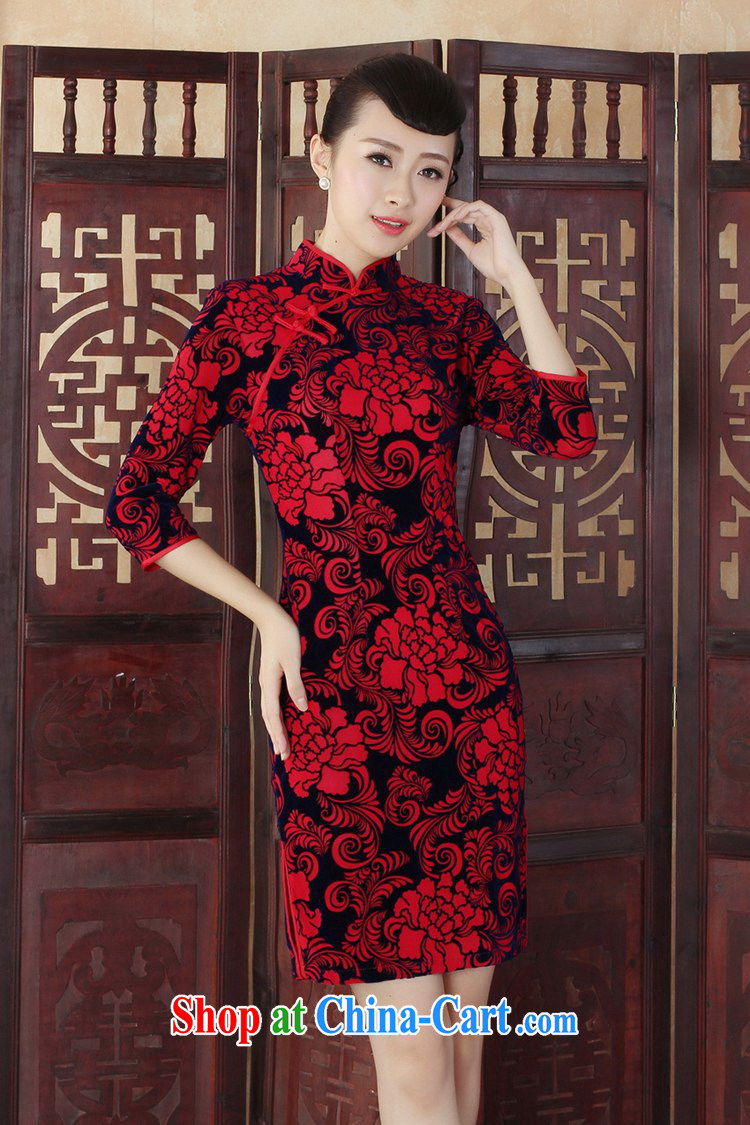 Under the fuser and stylish new Ethnic Wind Chinese improved female outfit, scouring pads, for a tight 7 cultivating a cuff cheongsam LGD/TD 0015 #saffron 2XL pictures, price, brand platters! Elections are good character, the national distribution, so why buy now enjoy more preferential! Health
