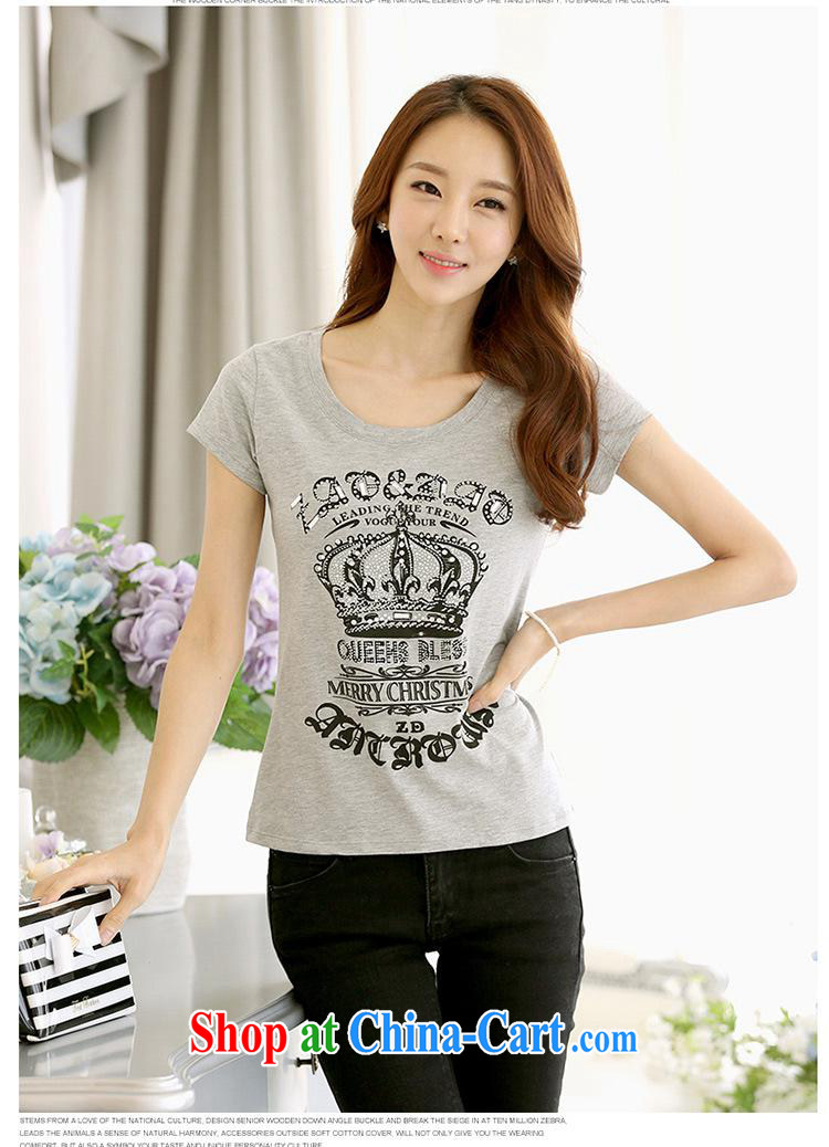 Ya-ting store summer 2015 new female short-sleeve stamp duty cotton T pension pretty T-shirt black XL pictures, price, brand platters! Elections are good character, the national distribution, so why buy now enjoy more preferential! Health