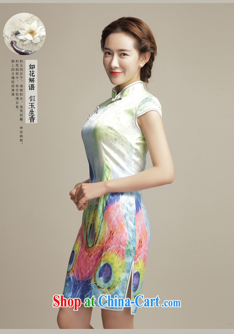 Bong-amphibious Ori-drunk dance style improved cheongsam dress summer 2015 new Chinese classical beauty and elegant cheongsam dress DQ 15,100 fancy XXL pictures, price, brand platters! Elections are good character, the national distribution, so why buy now enjoy more preferential! Health