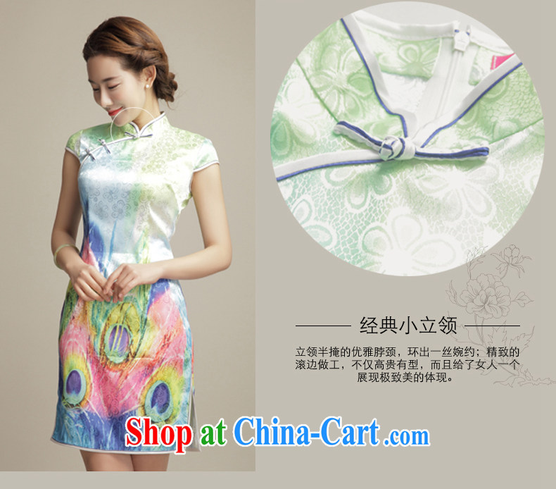 Bong-amphibious Ori-drunk dance style improved cheongsam dress summer 2015 new Chinese classical beauty and elegant cheongsam dress DQ 15,100 fancy XXL pictures, price, brand platters! Elections are good character, the national distribution, so why buy now enjoy more preferential! Health