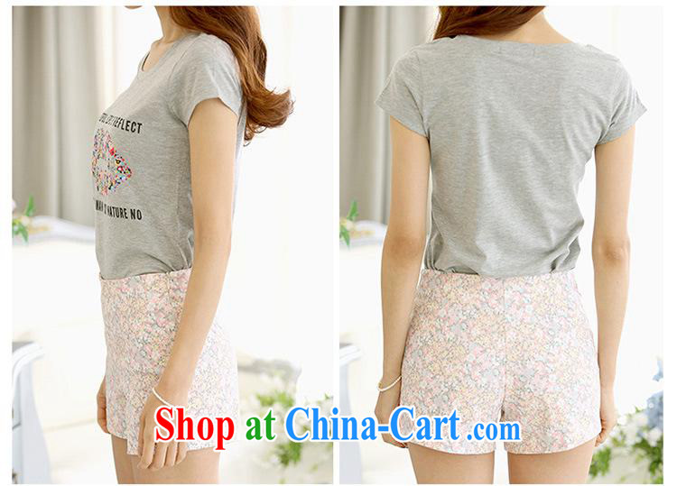 Ya-ting store 2015 short sleeved shirt T girl T-shirts female students with summer new large, female Korean short-sleeved gray XL pictures, price, brand platters! Elections are good character, the national distribution, so why buy now enjoy more preferential! Health